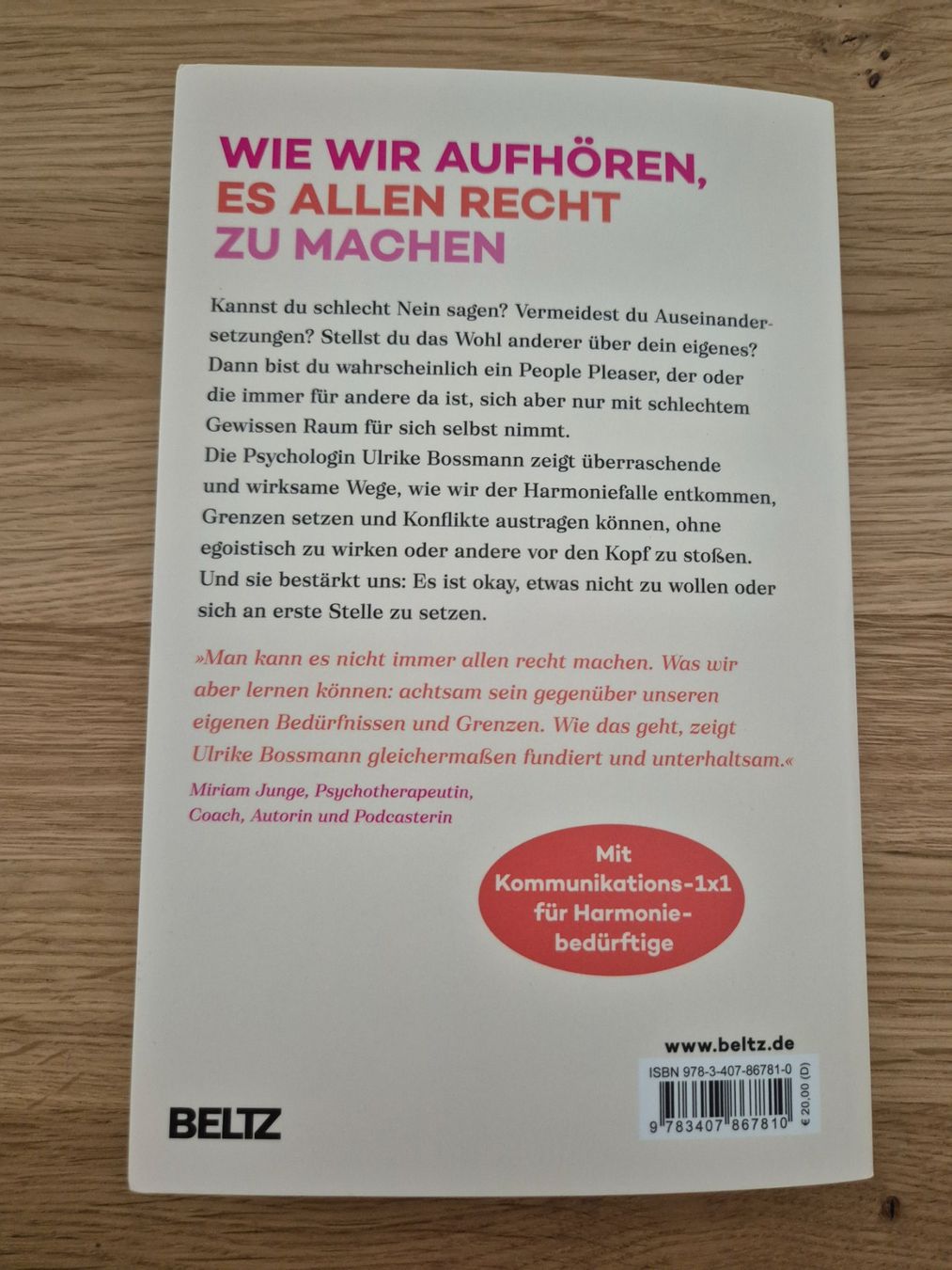 Libri: People pleasing, raus aus der Harmoniefalle – Usato da Niederönz venduto da f_j_9jlr 1
