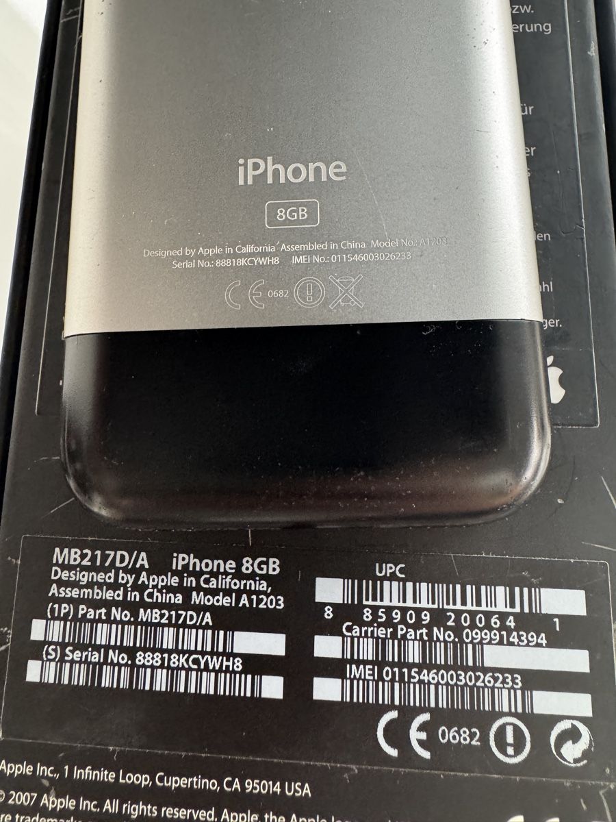Apple Telefoni cellulari / Smartphones: Apple iPhone 2G mit OVP und Zubehör – Usato da St. Gallen venduto da hae_6rmh 3