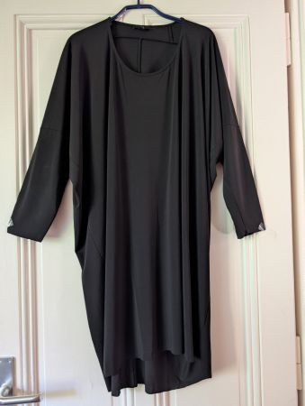 COS : Longue tunique oversized noire Lagenlook L-XL-XXL