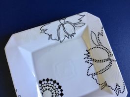 Vide-poches carré en Porcelaine Deshoulières France
