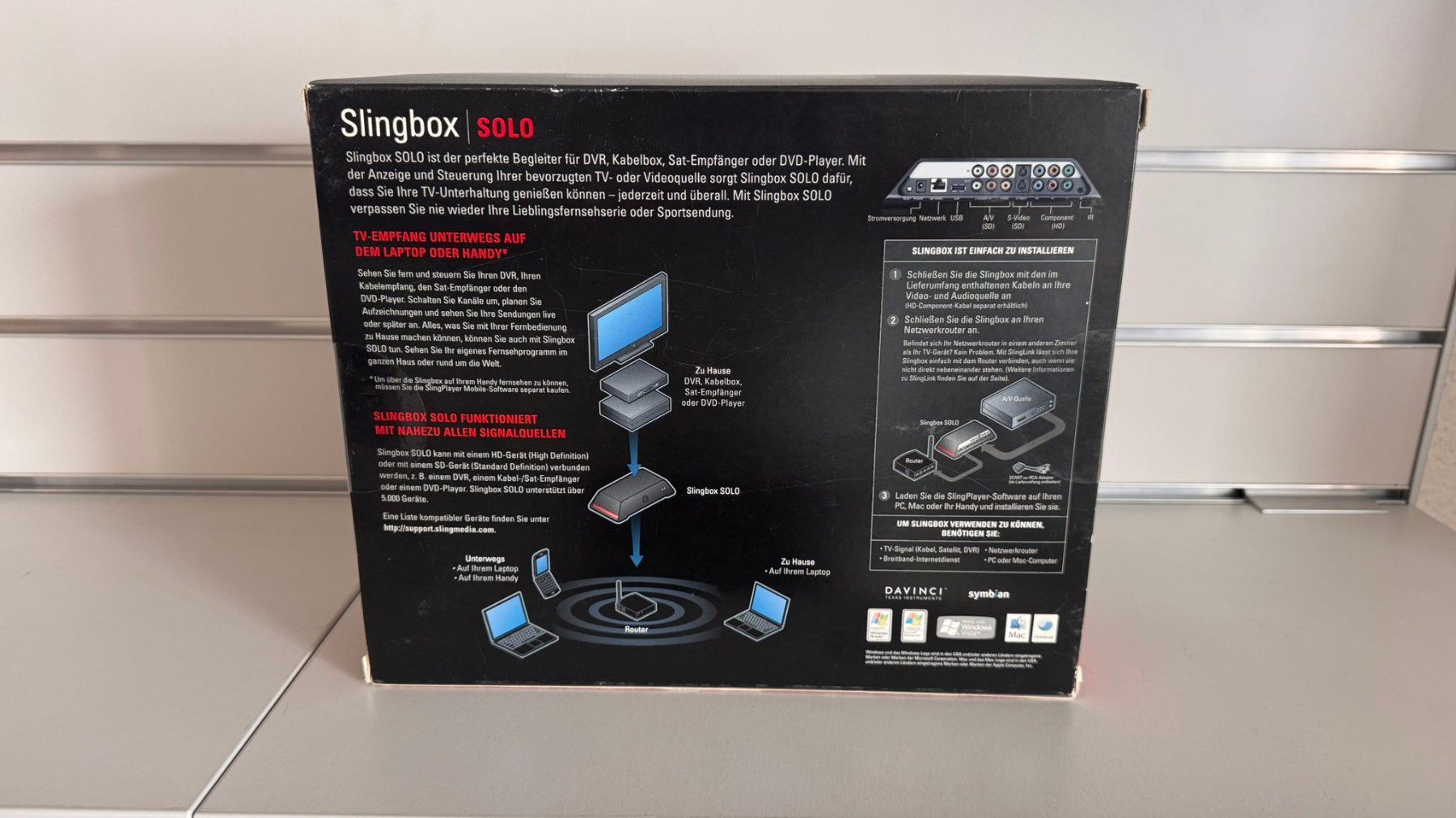 Lettore multimediale & Streamer: Sling Media Slingbox SOLO Network Media Player – Nuovo e nell'imballaggio originale da Dietlikon venduto da SAT-SWISS 1