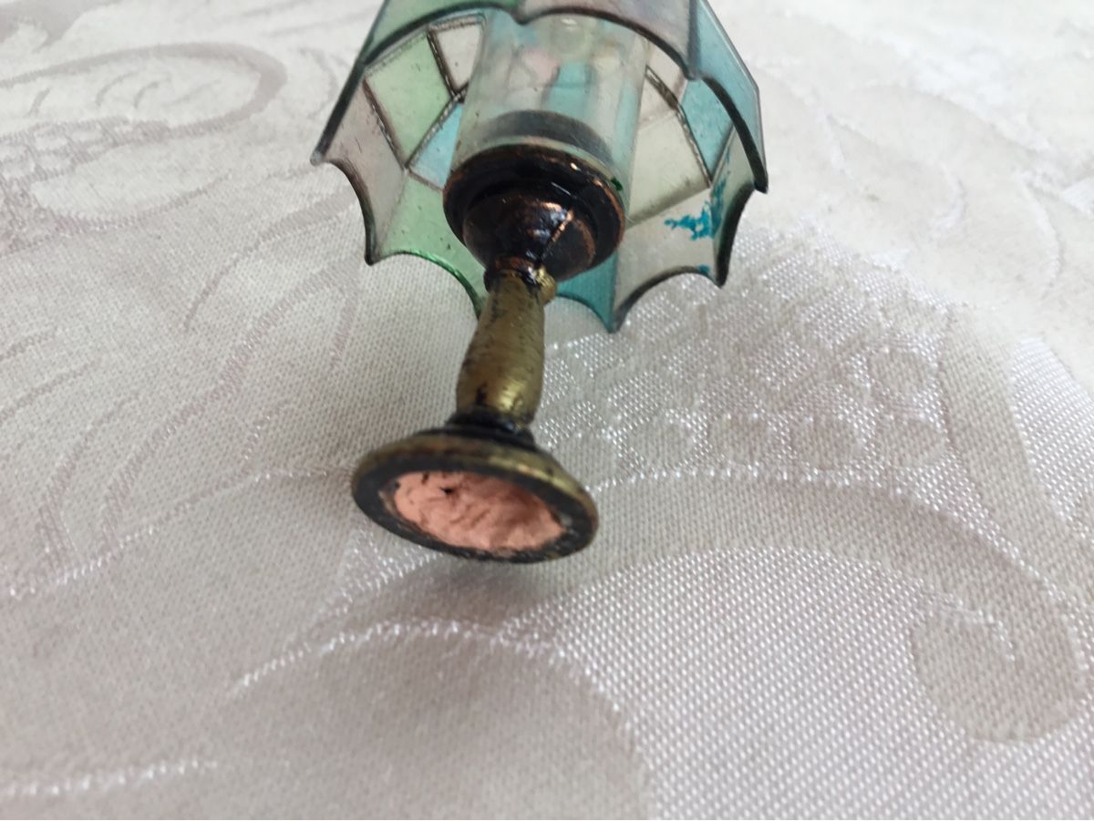 Case e mobili per bambole: Puppenstuben Lampe im Tiffany Stil – Usato da St. Gallen venduto da chamilla 3