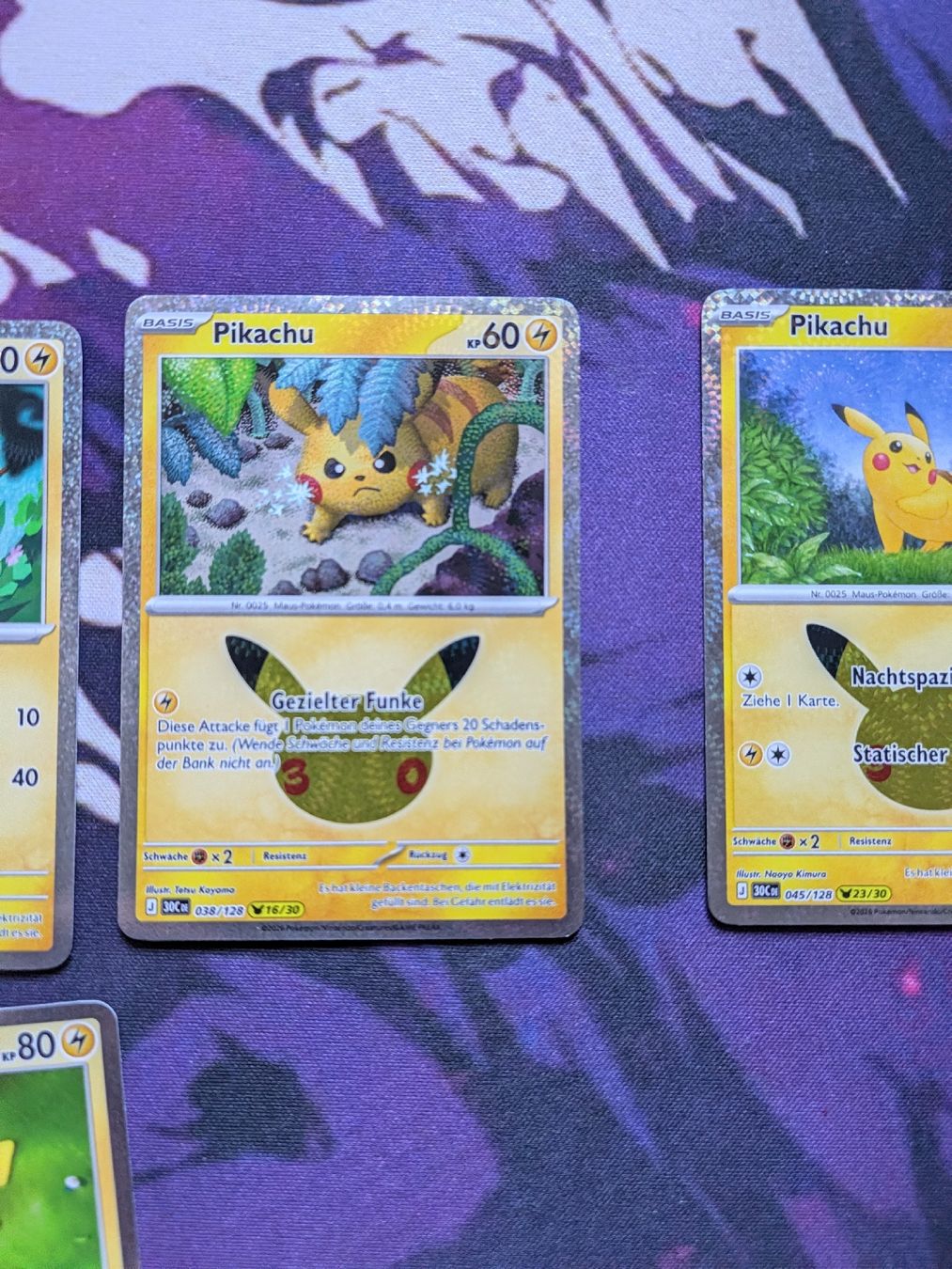 Pokémon Sammelbilder & Trading cards: 4 Pokemon Karten Pikachu Set 30C DE – Neu (gemäss Beschreibung) aus Chur von FreakofRarity 3