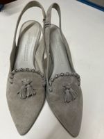 Kennel & Schmenger Slingpumps Wildleder Grau Gr. 38 Top!