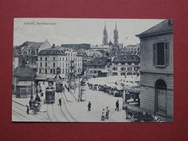 Basel - Barfüsserplatz mit Markt !