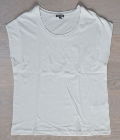 Elegantes, geschmeidiges, weisses Shirt von Kenny S., Gr. 34