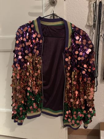 Bomberjacke Pailletten Damen guter Zustand