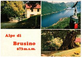 Alpe di Brusino - 3 Bild AK