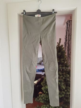 Mos mosh Lucille Leder leggings XL NEU grün