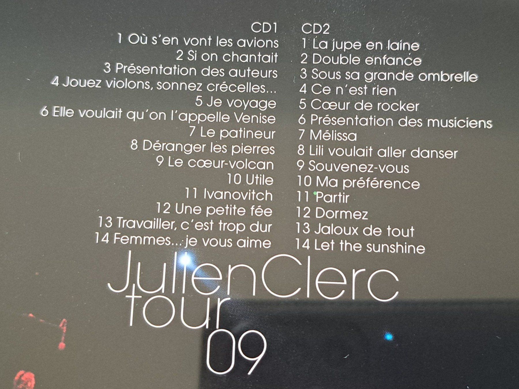 CD: Cd Julien Clerc - Tour 09 – Usato da Pully venduto da bro_n52j 2