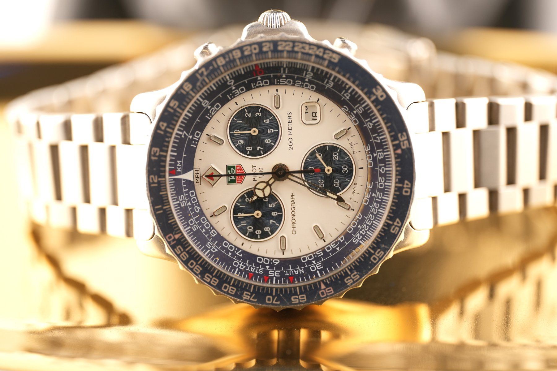 Tag Heuer Uhren: Tag Heuer Pilot 1/10 Chronograph – Gebraucht aus Basel von Vip24 1