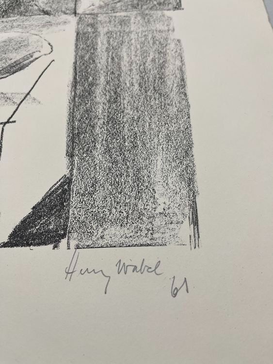 Grafica & Litografie: HENRY WABEL LITHOGRAPHIE SIGNIERT NUMMERIERT – Usato da Gersau venduto da grafik-kunst 3