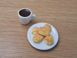 Madeleines mit Kaffeetasse, Keramik, auch für Maileg