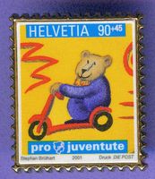 PTT  Pro Juventute 2001  90 Rappen