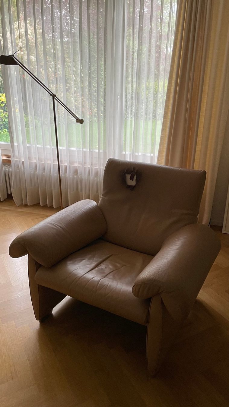 De Sede Divani: De Sede Sofa Gruppe 3er + 2er + Sessel mit Hocker – Usato da Zürich venduto da 4claudi 8