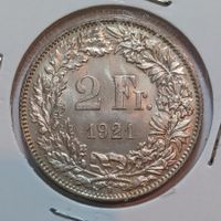 2 Franken 1921 unz