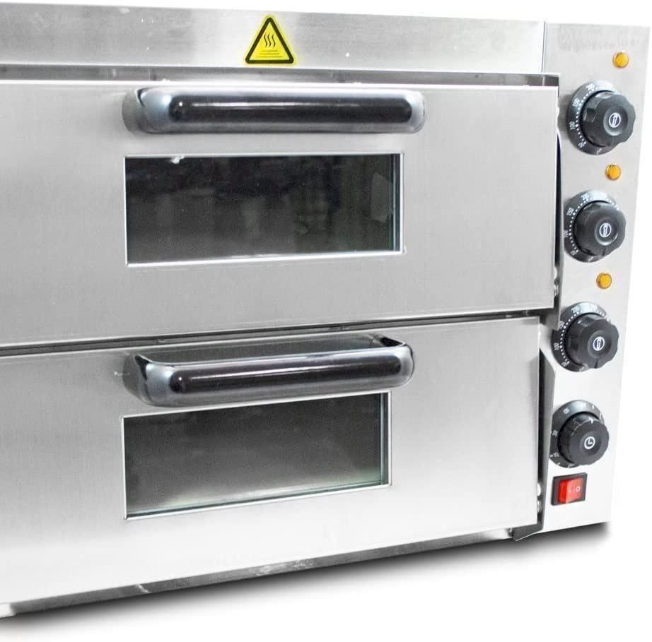 Forni: BITUXX Doppel Pizzaofen Elektrisch 3000W – Nuovo e nell'imballaggio originale da Bottighofen venduto da zaap 3