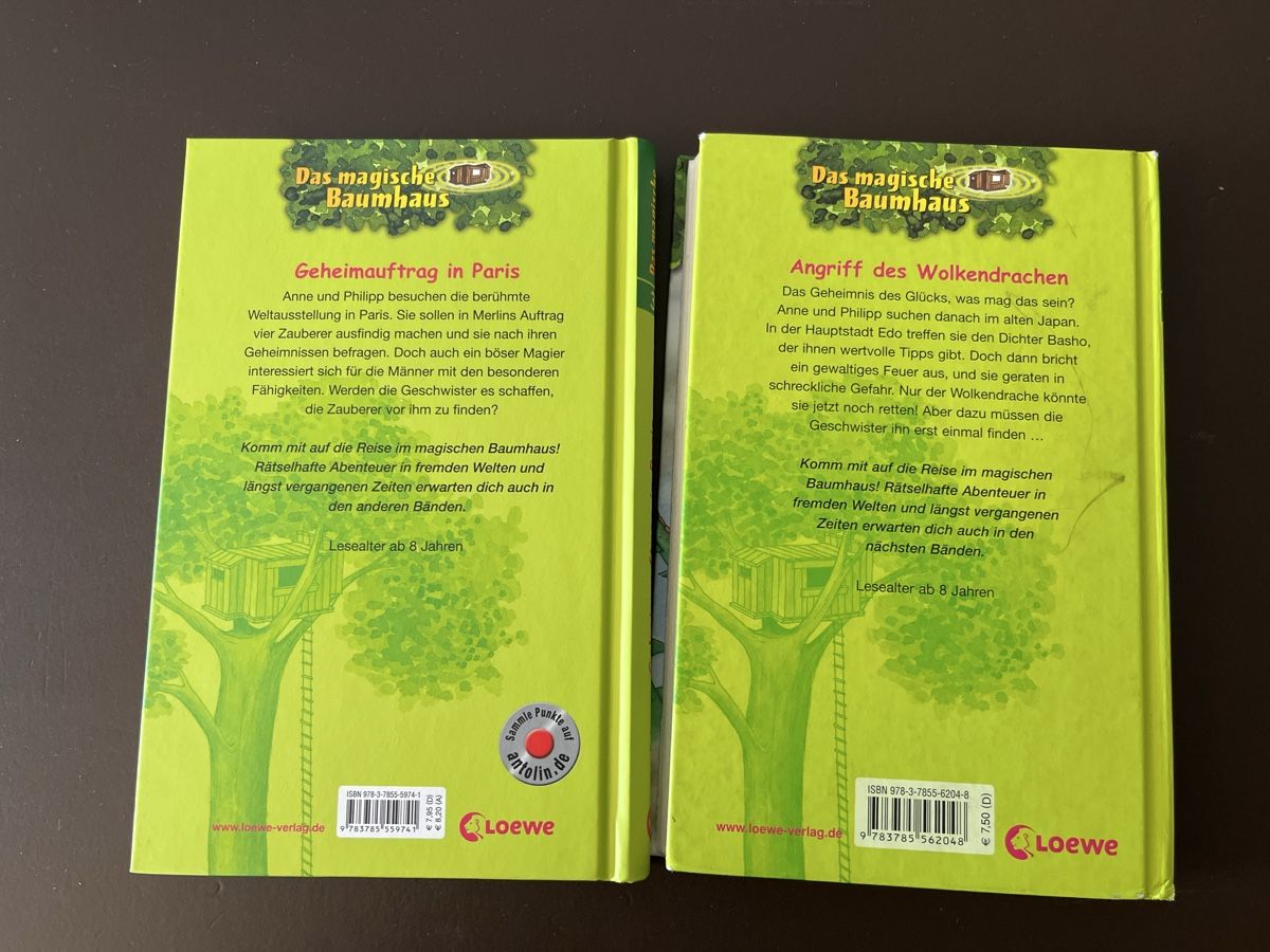 Libri: Das magische Baumhaus Buch 33 und 35 – Nuovo (secondo la descrizione) da Lommiswil venduto da Cabrio1 1