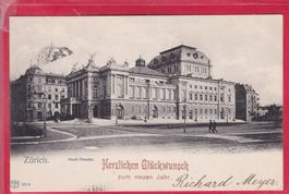 ZÜRICH, STADT-THEATER, HERZLICHEN GLÜCKWUNSCH ZUM NEUEN JAHR
