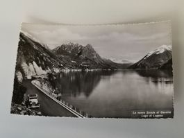 AK Strada di Gandria, Lago di Lugano, antik, ungelaufen