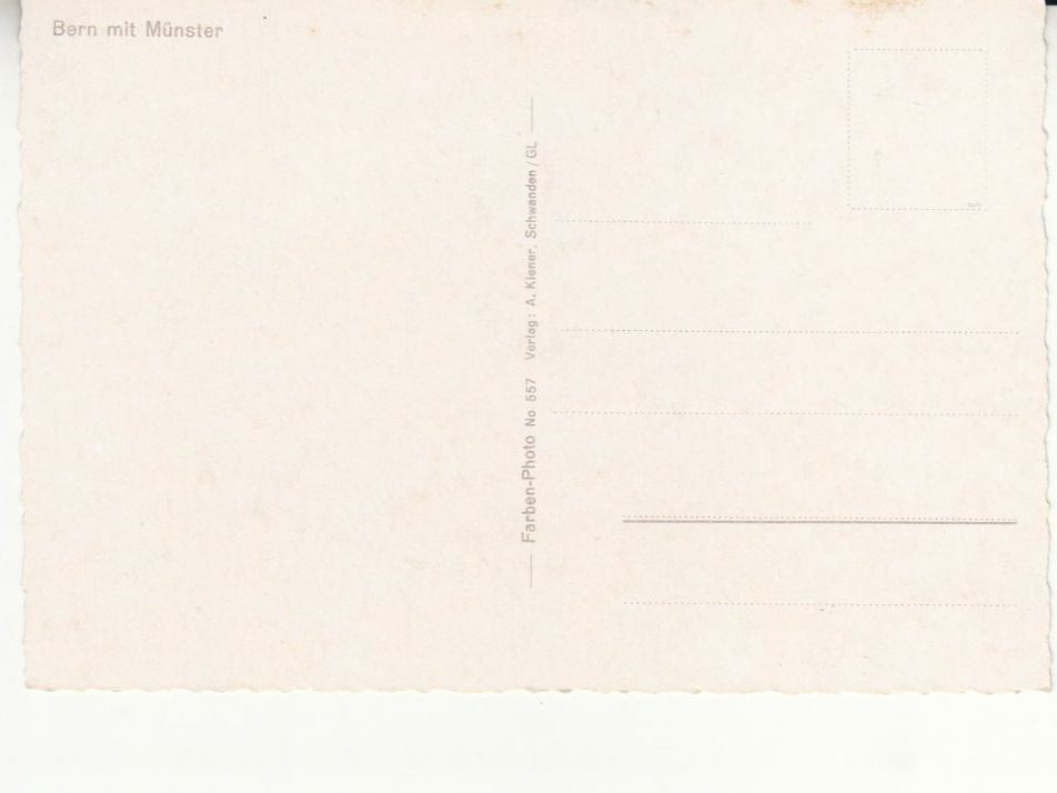 Cartoline postali: Bern mit Münster ca. 1960 – Usato da Bürglen TG venduto da StampGraf 1