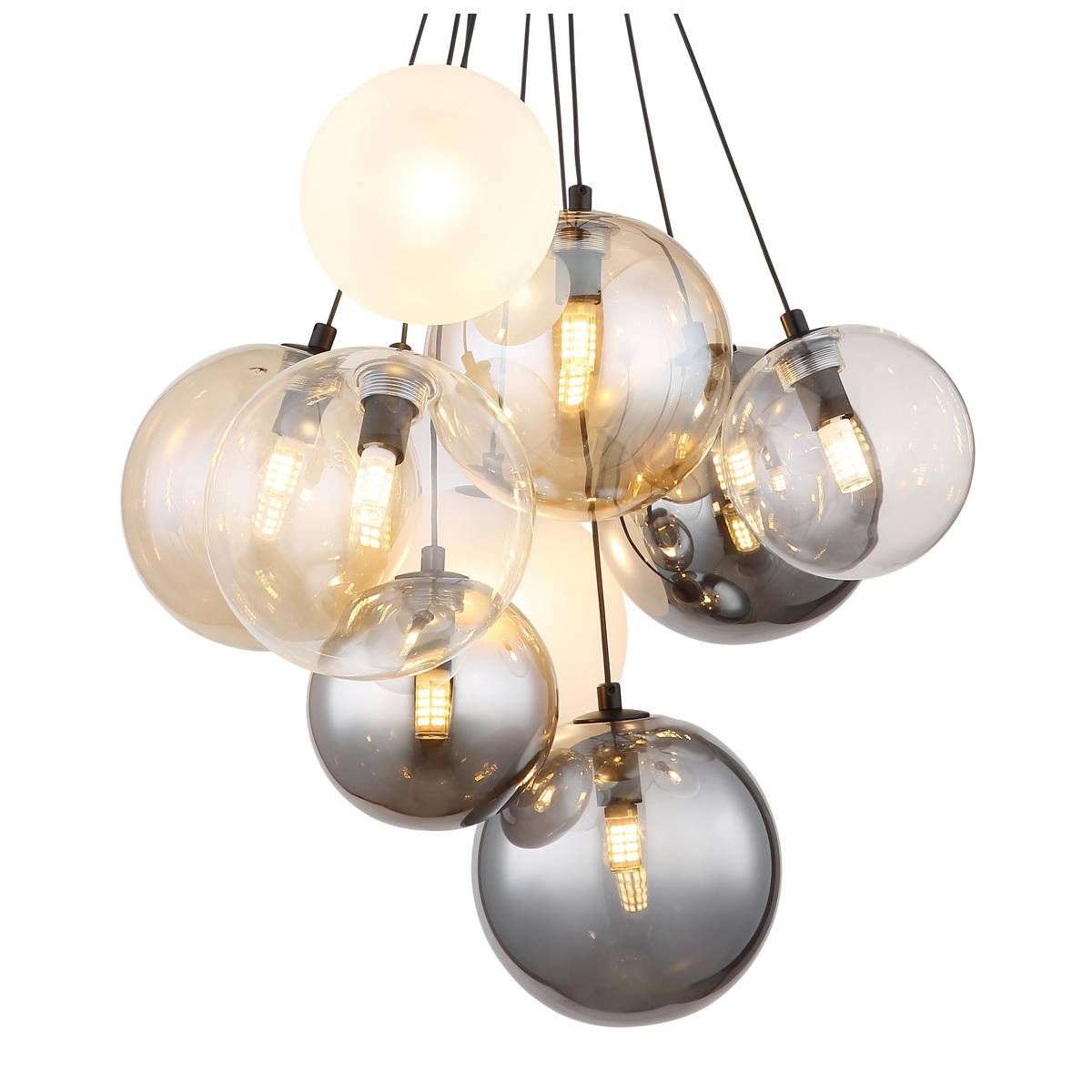 Lampadari & plafoniere: Pendelleuchte, Glas, Schwarz, 90 cm Höhe – Nuovo (secondo la descrizione) da Kreuzlingen venduto da Smart-Light 7