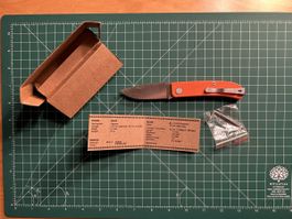 Klappmesser Manly Wasp G10 orange 14C28N