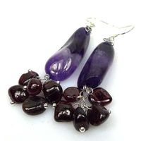 ♛ Amethyst  925 Silberohrhänger