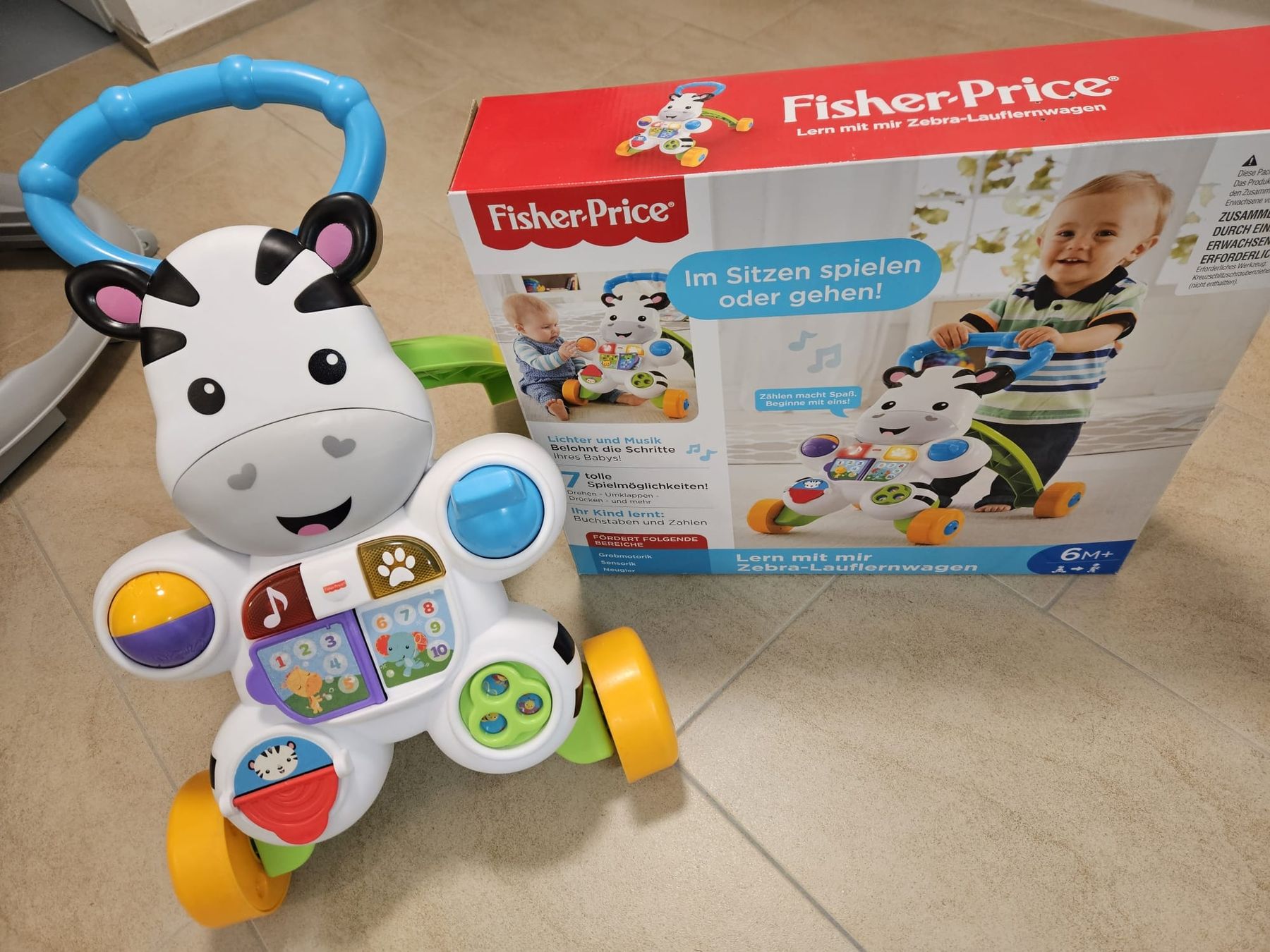 Fisher-Price Veicoli per bambini: Fisher Price Lauflernhilfe Zebra – Usato da Bergdietikon venduto da Silbermond7