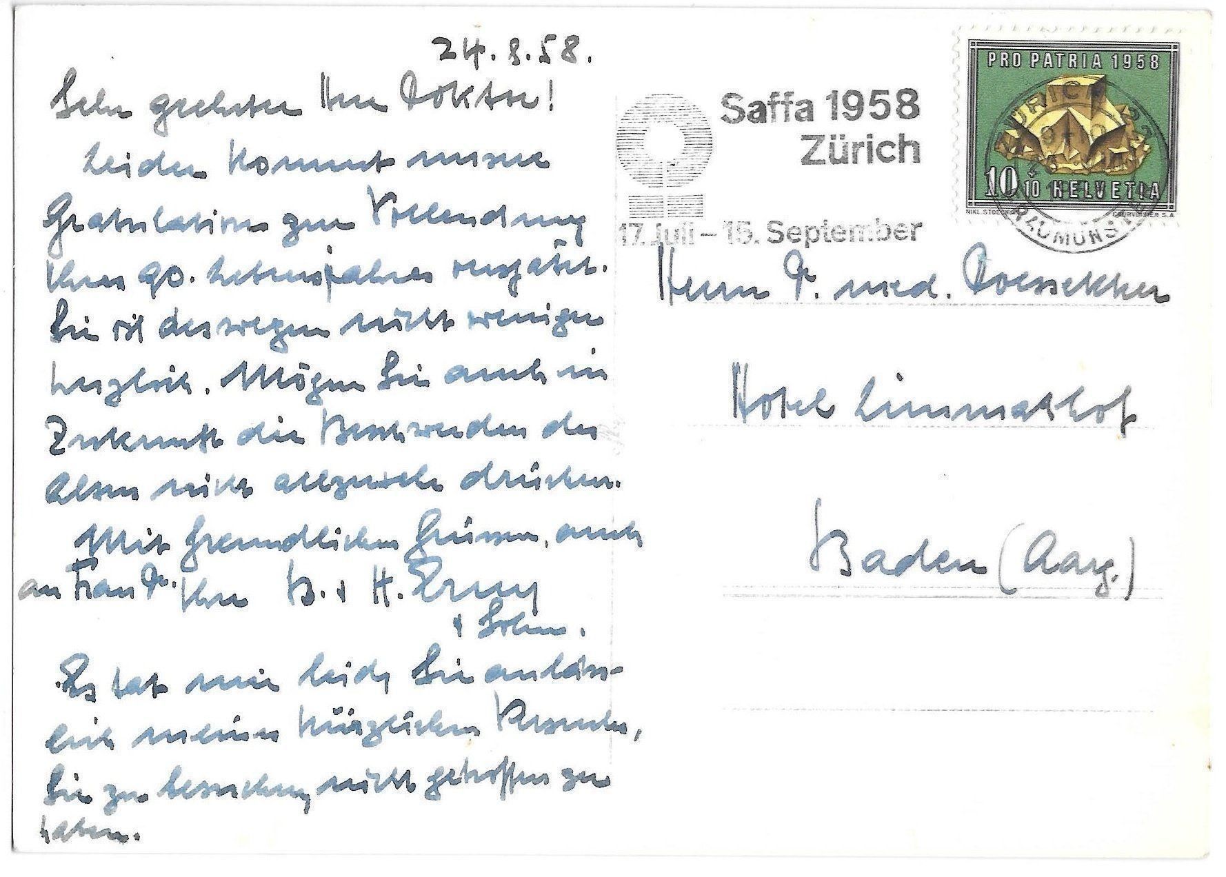Ansichtskarten: Zollikon Kleindorf – Gebraucht aus Olten von clotaldi 1