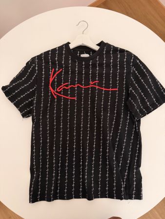 Karl Kani T-Shirt Schwarz Logo Print Grösse S guter Zustand