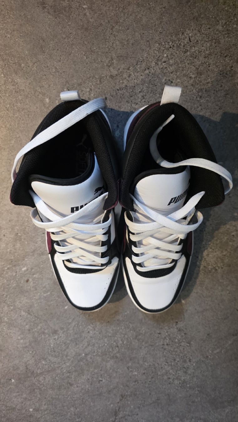 Puma Scarpe da uomo: Puma Mid Top Sneaker Weiss Bordeaux Grösse 44.5  – Nuovo (secondo la descrizione) da St. Margarethen TG venduto da spooni1975 4
