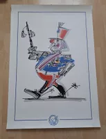 4 grosse Glaibasler Charivari Poster/Plakate Basler Fasnacht