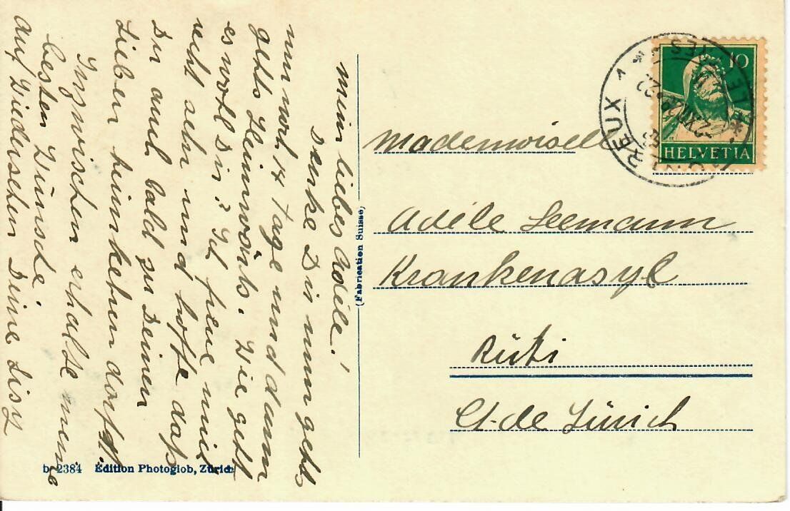 Ansichtskarten: Montreux – Gebraucht aus Hochdorf von Ziegel-16 1