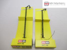Brawa 2 x 5471 Gleisfeldleuchten H0 Licht 1/87 Anlage Bau