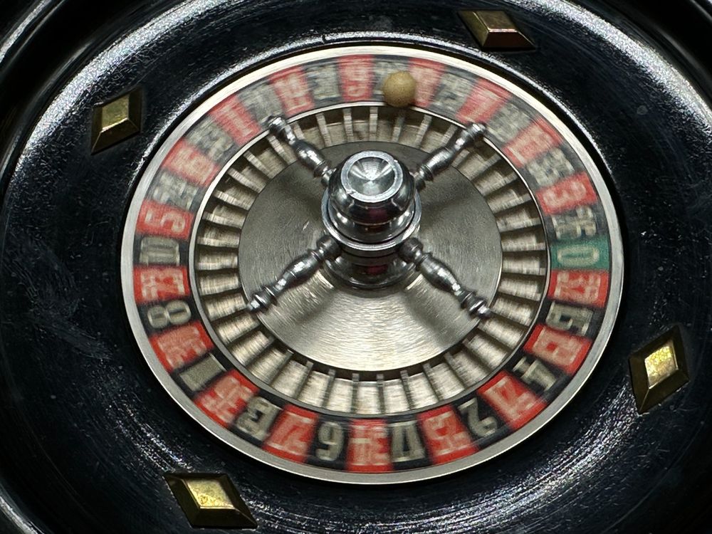 Ancienne roulette JAL France en bois noirci et métal (Gebraucht) in ...