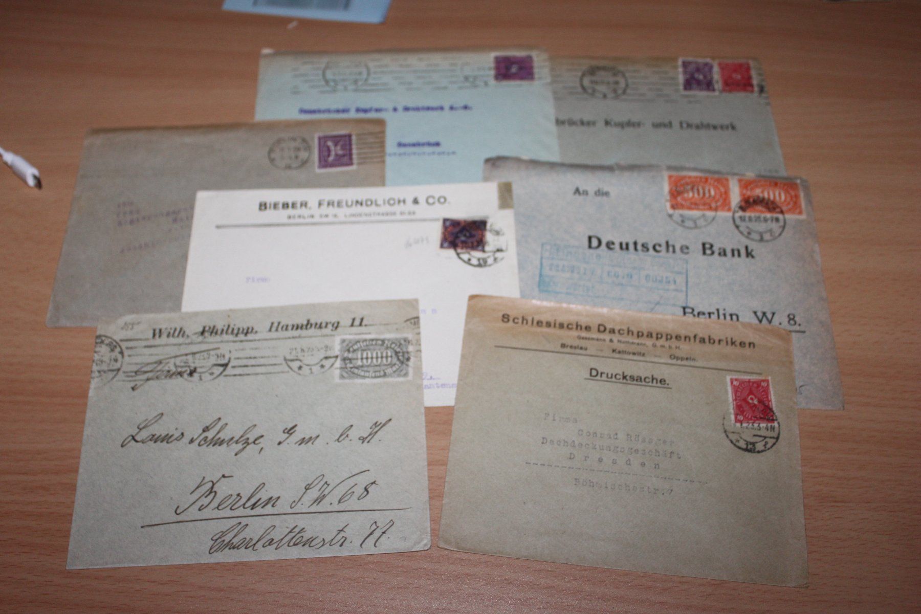 Alle Briefmarken: Dt. Reich - 11 Bedarfsbriefe Inflation – Gebraucht aus Kaden von Buchantiquariat 1