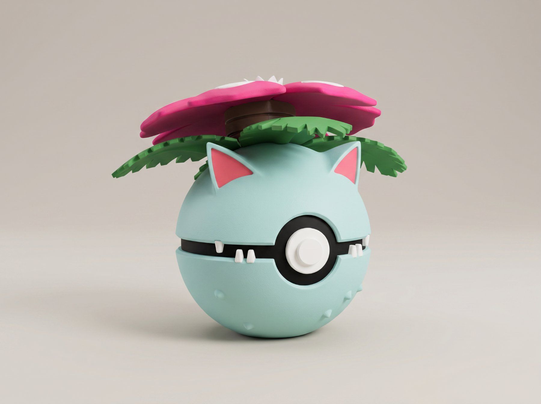 Statuette: Pokeball Venusaur - 3D Printed – Nuovo (secondo la descrizione) da Ligornetto venduto da Nero_Forma_3D