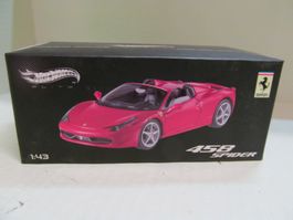 FERRARI  458 SPIDER  HOTWHEELS ELITE SERIE   1:43