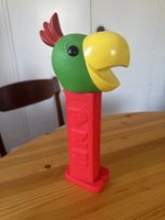 Rare Pet tirelire perroquet vert jaune rouge 2000