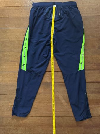 nike dri fit trainerhose track pants neon navy