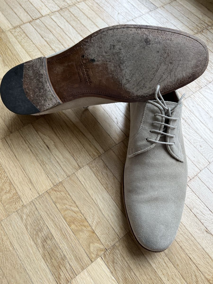Navyboot Chaussures hommes: NAVYBOOT Herrenschuhe aus Wildleder Gr. 41, Grau – D'occasion à Kilchberg ZH par froschli0_0 2
