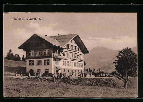Cartes postales: AK Adelboden, Schulhaus, 1926 – D'occasion à Berlin par bartko-reher
