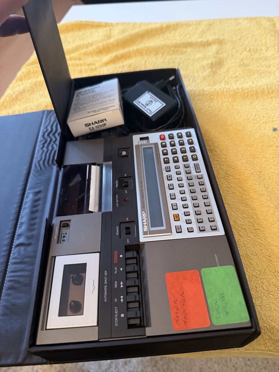 PC: SHARP PC-1251 Vintage Pocket Computer mit Kassettenrekorder  – Usato da Baden venduto da noli.r 6