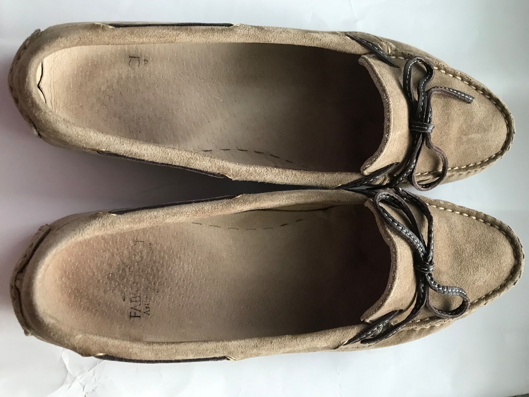Damenschuhe: Mokassins Wildleder, Grösse 39, Gummisohle – Gebraucht aus Niederteufen von mix18 2