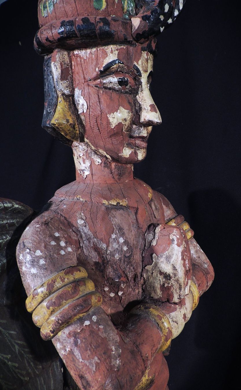 Skulpturen & Statuen: Garuda Statue polychromes Holz Südostasien – Gebraucht aus Waldenburg von labrador707 8