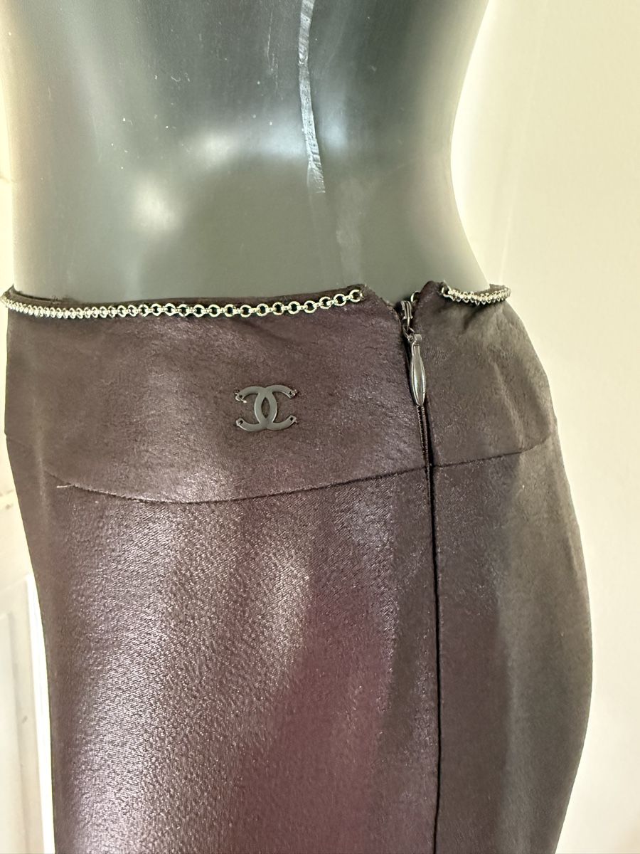 Chanel Pantaloni: Luxurious CHANEL Satin Marlene pants FR38 – Nuovo (secondo la descrizione) da Baden venduto da agora_newgeneration 3