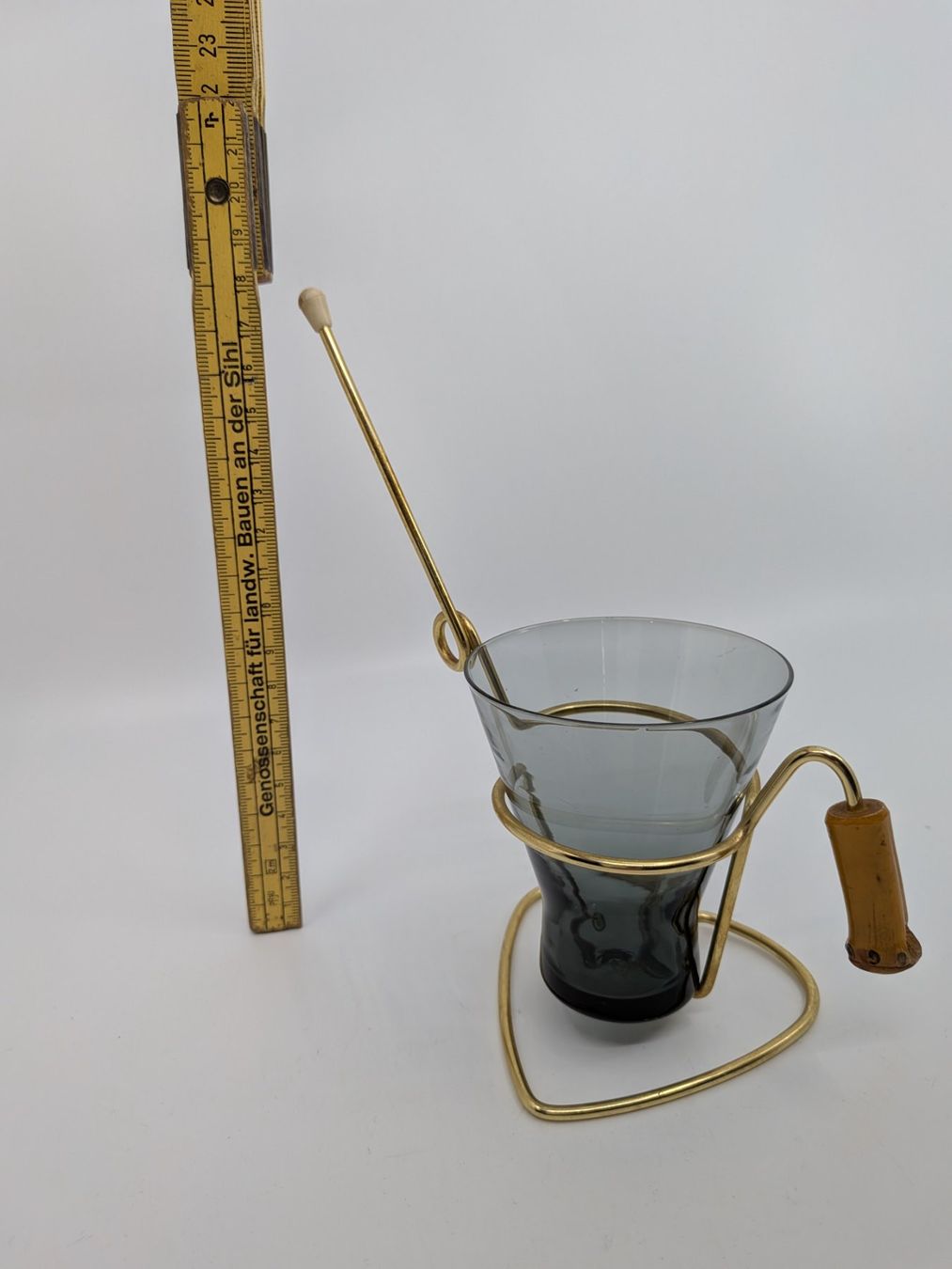 Bicchieri: Mid Century Glas mit Halterung – Usato da Emmen venduto da magelan 2