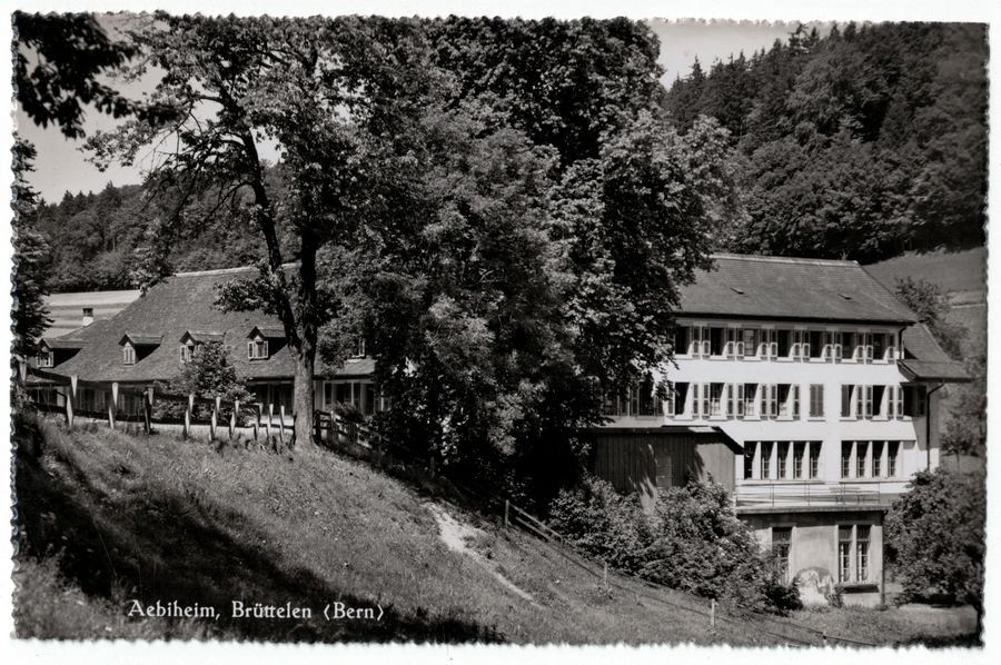 Cartoline postali: Brüttelen, Aebiheim, um 1940 – Usato da Frauenfeld venduto da POML