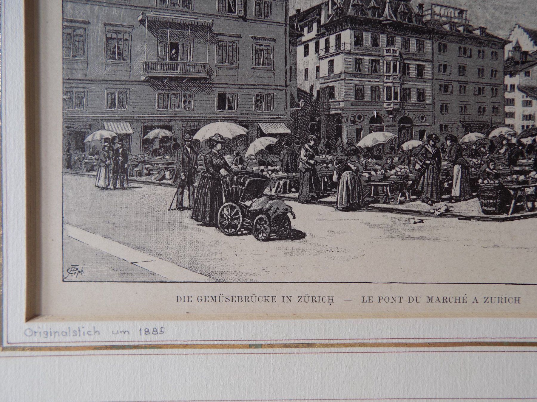Gravures: Die Gemüsebrücke Zürich – D'occasion à Risch par Rischli15 3